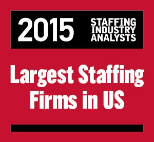 2015 US Largest Staffing Logo